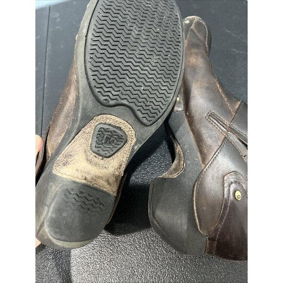 Merrell Shoes Womens Sz 9 Luxe Wrap Brown Leather Slip On Comfort Clogs Nurse - Picture 9 of 9